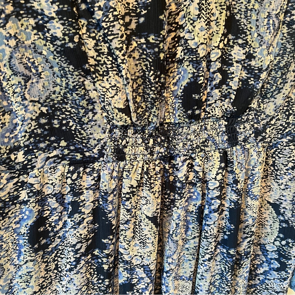 Joie Floral Layered Sheer Sleeve Flowy Dress in Parisian Paisley XL - Picture 13 of 15